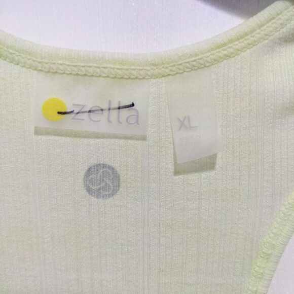 New nordstrom zella | swing it burnout tank in green finch - Picture 5 of 8